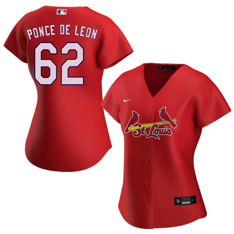 Nike Women #62 Daniel Ponce de Leon St.Louis Cardinals Baseball Jerseys Sale-Red